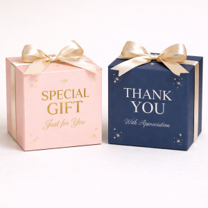 gift boxes with gloss foil stamping