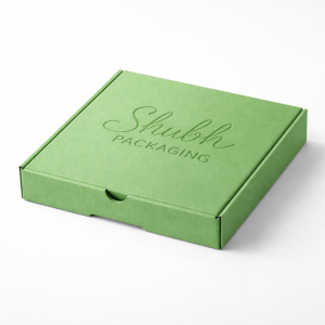 printed corrugated box with debossing