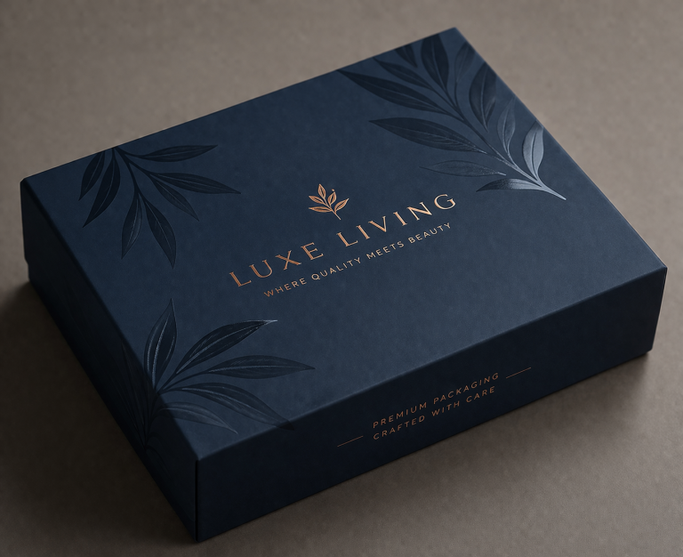printed rigid box with soft touch finish